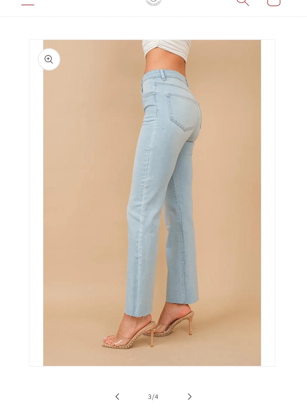 BLUE B High-Rise Sparkling Light Blue Flare Jeans -